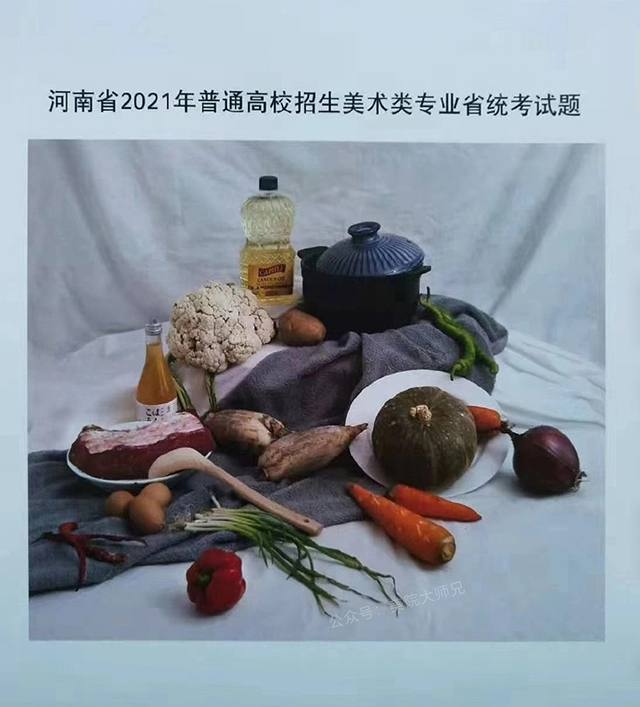 河南省2021年美术联考色彩考题
